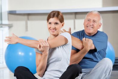 Exercise therapy for lumbar region osteochondrosis