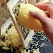 Grated potatoes
