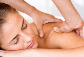 Massage with cervical osteochondrosis