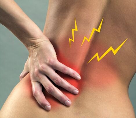 Back pain in the lower back